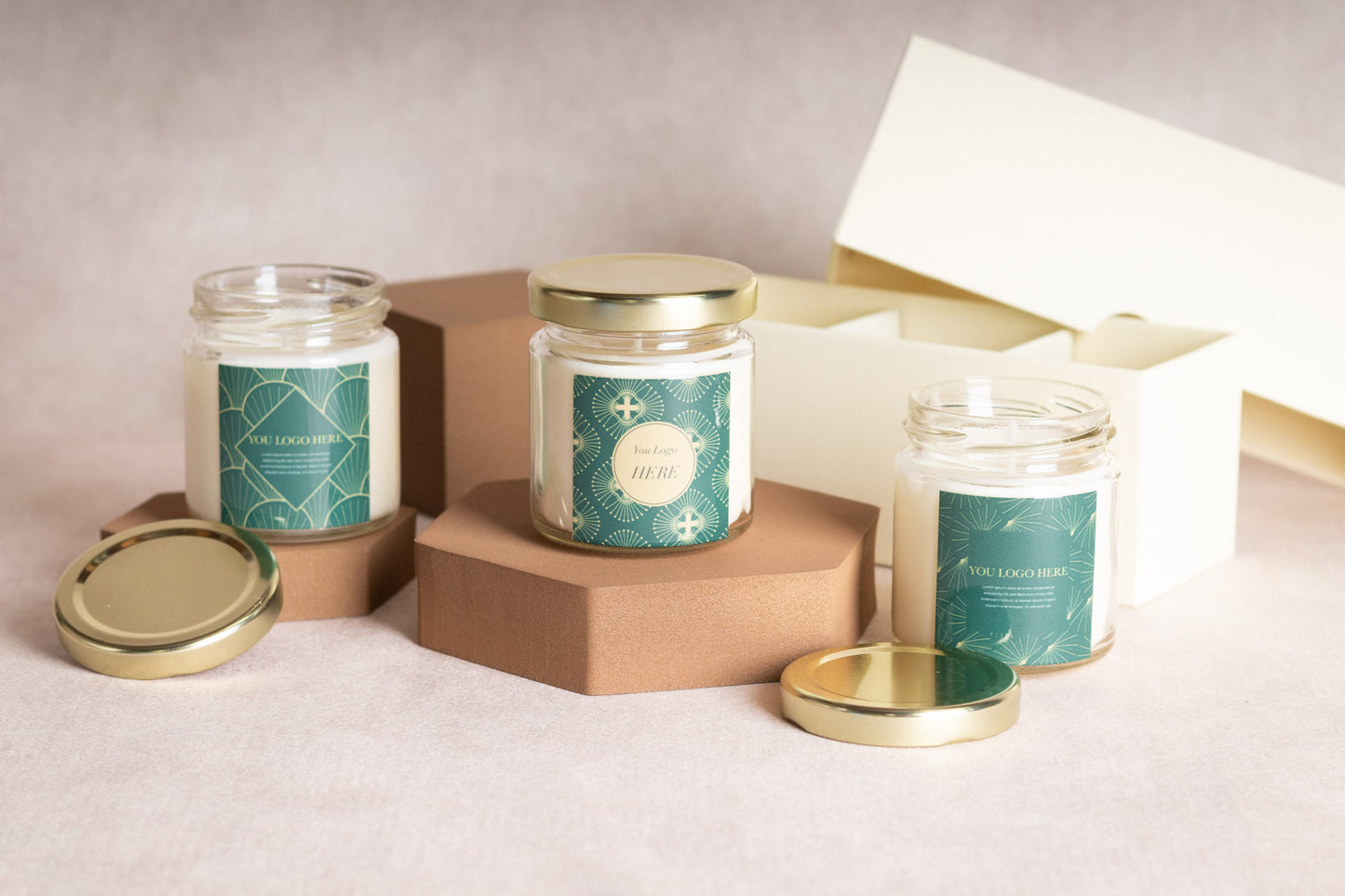 SoyLite Trio: Branded Mini Candle Collection