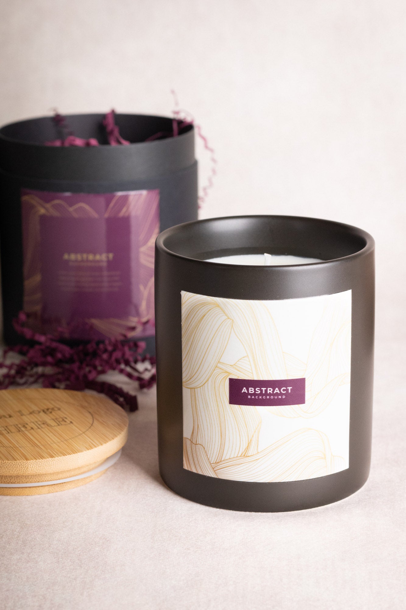 Sleek Silhouette: Ready to Label Candles