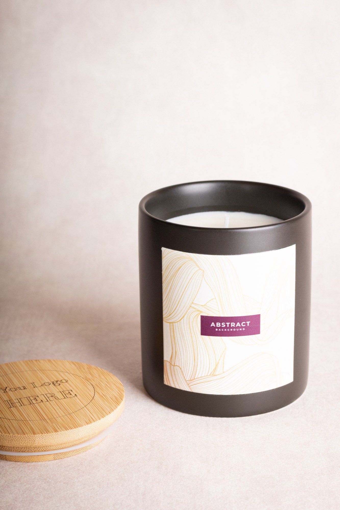 Sleek Silhouette: Ready to Label Candles