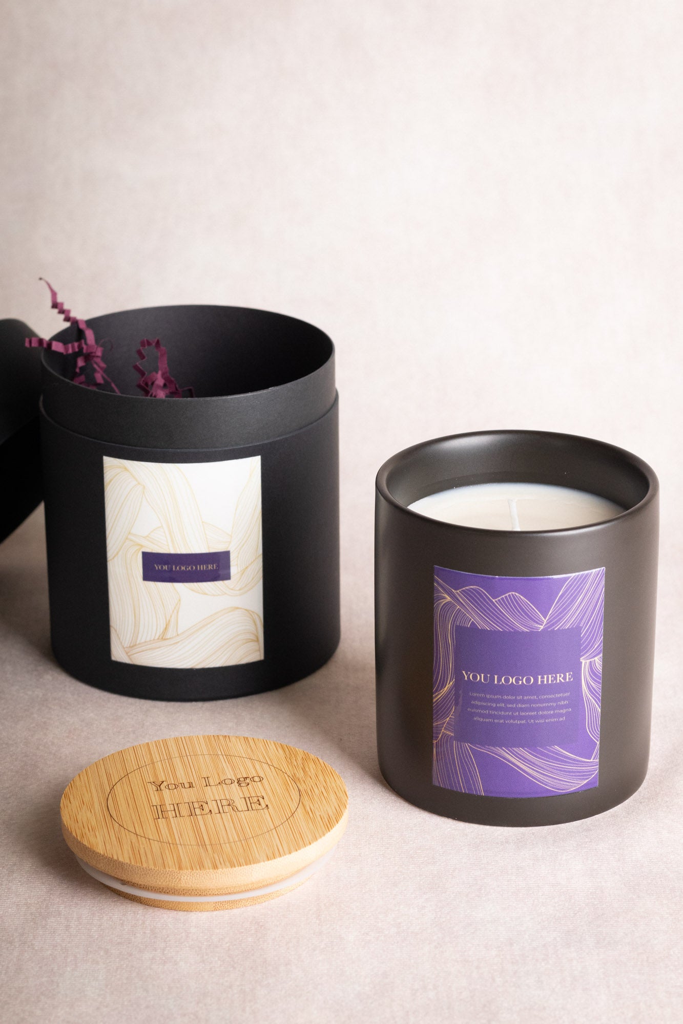 Sleek Silhouette: Ready to Label Candles