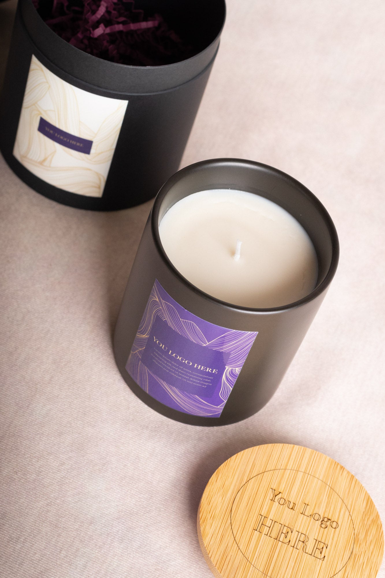 Sleek Silhouette: Ready to Label Candles