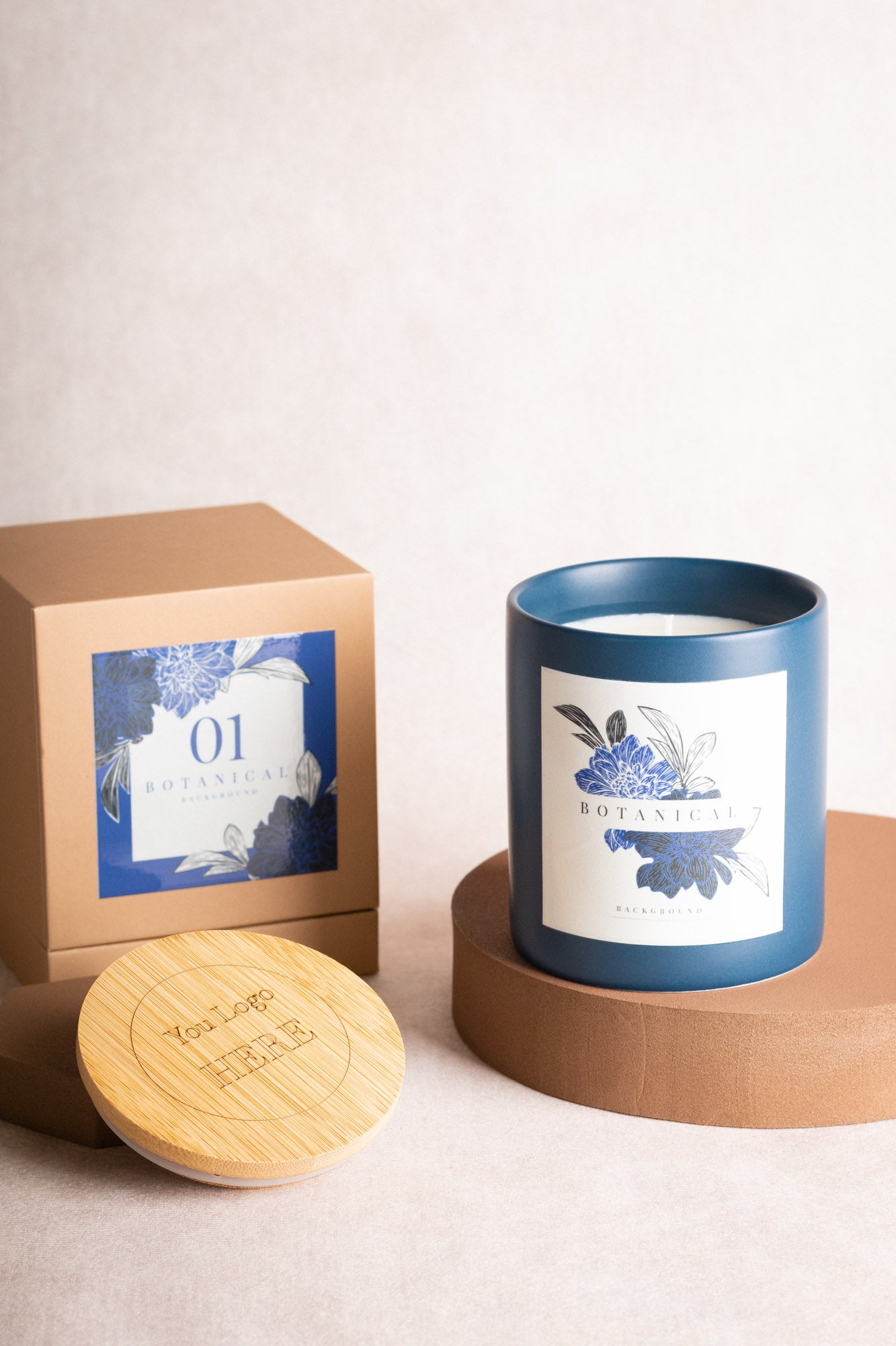 Blueprint Bliss: Realtor's Custom Housewarming Candle