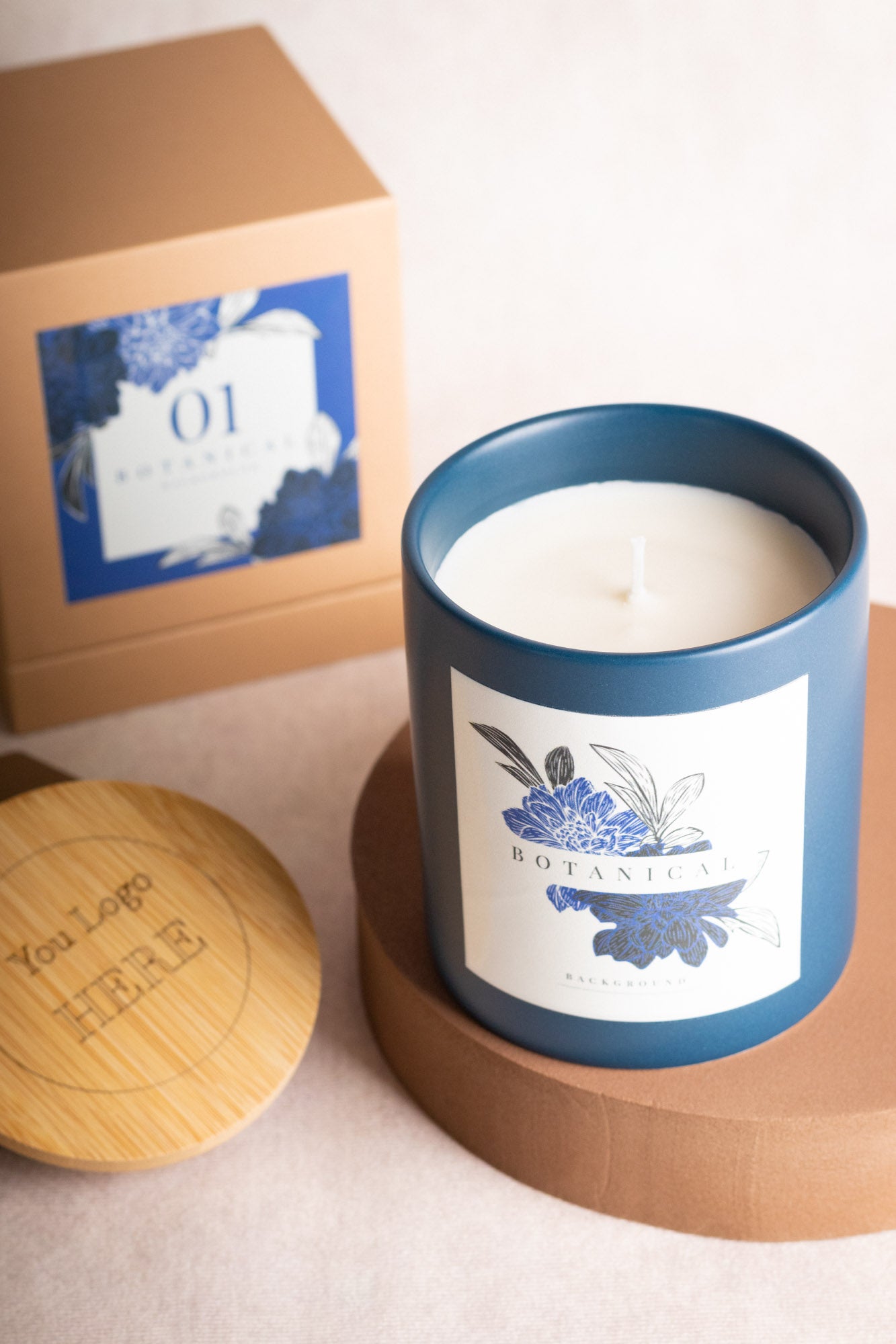 Blueprint Bliss: Realtor's Custom Housewarming Candle